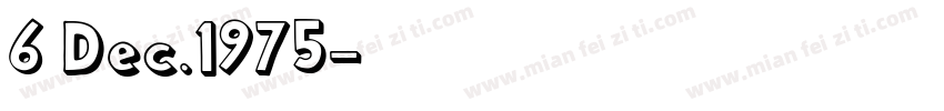 6 Dec.1975字体转换